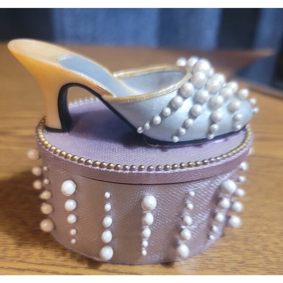 Vtg Bombay Shoe Trinket Box - Picture 3 of 7
